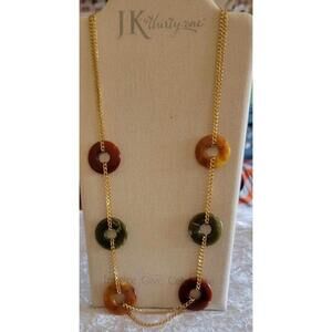 Avon Color Disc Necklace